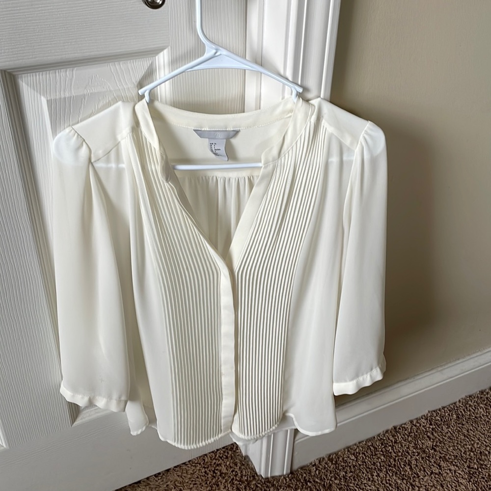 Sheer tan shirt